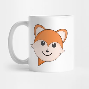 Cute Fox Cartoon Character In a Speech Bubble Mug